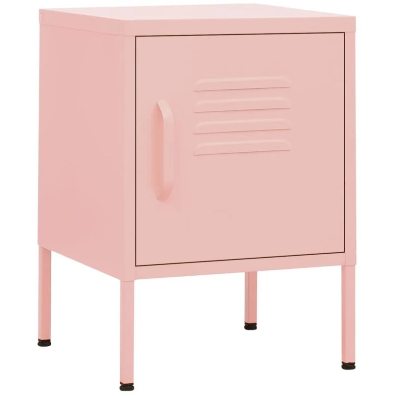 Image of VIDAXL Nightstand Pink 35x35x51cm Steel Vidaxl 8720286565230