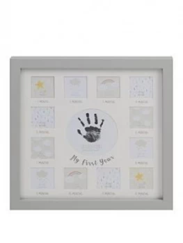 Image of Celebrations Multi Aperture Frame Grey With Ink Pad