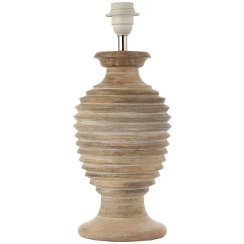 Image of Endon Sagara - 1 Light Table Light White Wash Wood (Base only), E27