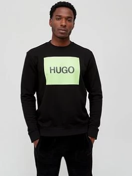 Image of Hugo Boss Duragol Large Logo Sweatshirt Black Size M Men