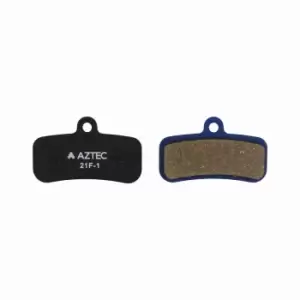 Image of Aztec Organic Shimano 4 Piston Brake Pads M1620/M7120/M8120 Deore/SLX/XT/Saint/Zee - Black