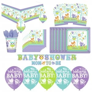 Image of Baby Shower Woodland Party Pack.
