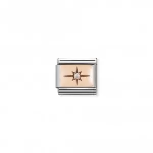 Image of Nomination Composable Classic Rose Gold Point Of Light Link 430303/05