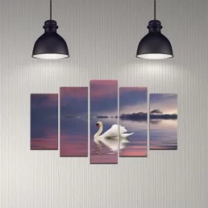 Image of 5DMDF-36 Multicolor Decorative MDF Painting (5 Pieces)