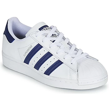 Image of adidas SUPERSTAR J boys's Childrens Shoes Trainers in White kid