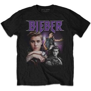Image of Justin Bieber - JB Homage Unisex Medium T-Shirt - Black