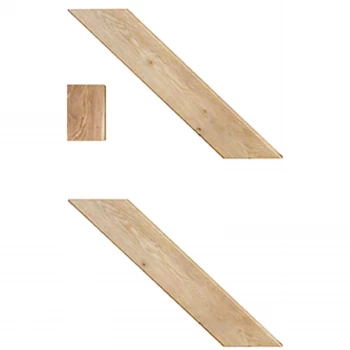 Image of Bracing Pack Internal Unfinished Oak for use with Ledged Door - 120 x 1100mm