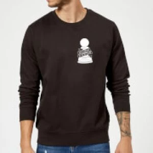 Image of Not A Pawn In Your Game Pocket Print Sweatshirt - Black - 5XL