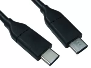 Image of Cables Direct 1.5m USB 3.1 Male Type-C to Male Type-C Cable in Black