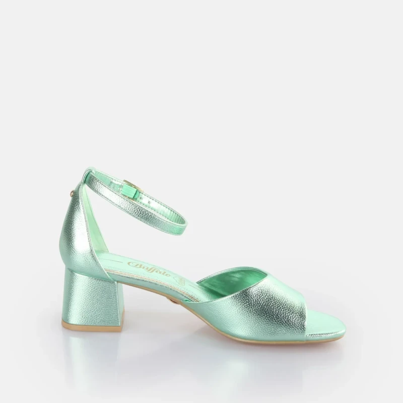 Image of Buffalo Womens heeled sandals Buffalo Lilly Neat Gris Female 37