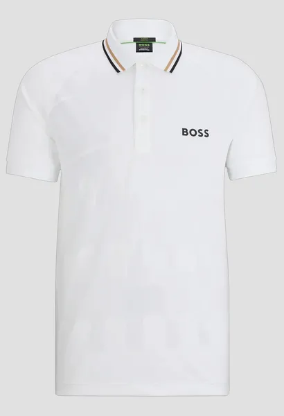 Image of Boss HBG Patteo MB 14 Sn42 Short Sleeve Performance Polos S White 63523601350