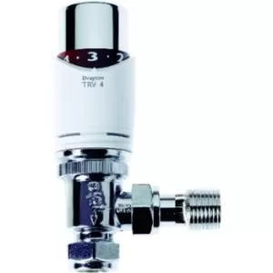 Image of Drayton Chrome Angled TRV4 15mm 0705150C - 576488
