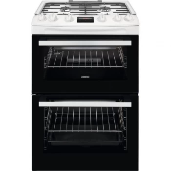 Image of Zanussi ZCG63260BE Double Oven Gas Cooker