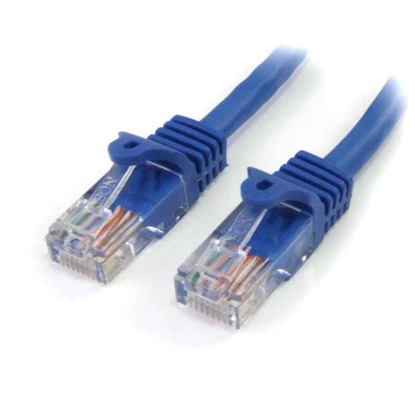 Image of StarTech Category 5e 350MHz Snag Less UTP Patch Cable Cord Blue 2.1m