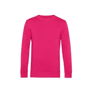 Image of B&C Mens Organic Crew Neck Sweat (M) (Magenta Pink)
