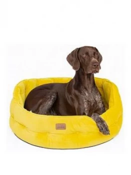 Image of Joules Chesterfield Pet Bed Yellow Large