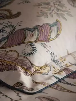 Image of Clarke & Clarke Ophelia Filled Cushion - Ochre/Charcoal