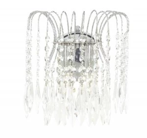 Image of Indoor Wall 2 Light Chrome with Crystals, E14