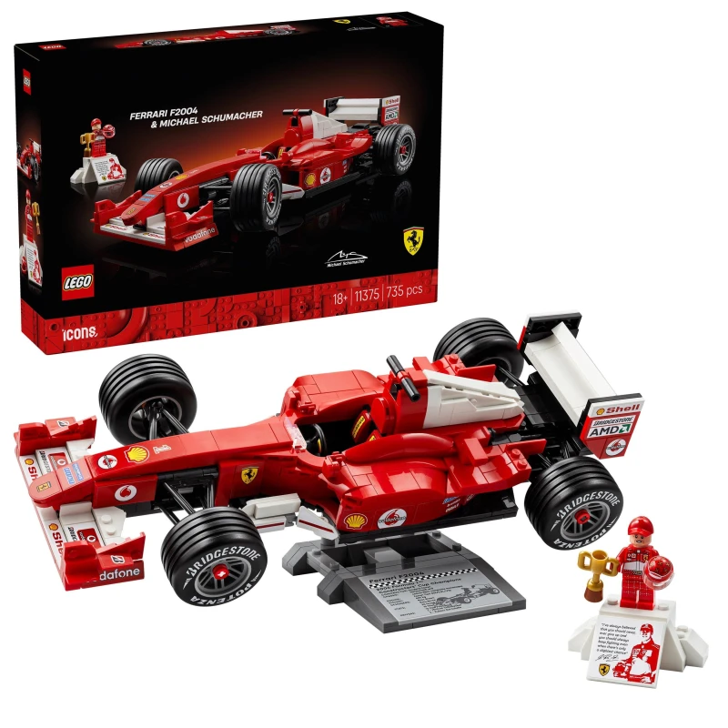Image of LEGO Icons LEGO Icons: Schumacher & Ferrari Car - LEGO Icons Male RT90601