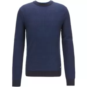 Image of Boss Akmusso Knit Jumper - Blue