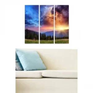 Image of MDF95295286 Multicolor Decorative MDF Painting (3 Pieces)