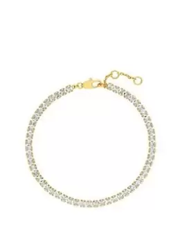 Image of Inicio 14K Gold Plated Recycled Tennis Bracelet Gift Pouch
