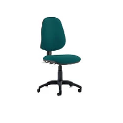 Image of Dynamic Independent Seat & Back Task Operator Chair Without Arms Eclipse Plus III Maringa Teal Seat High Back