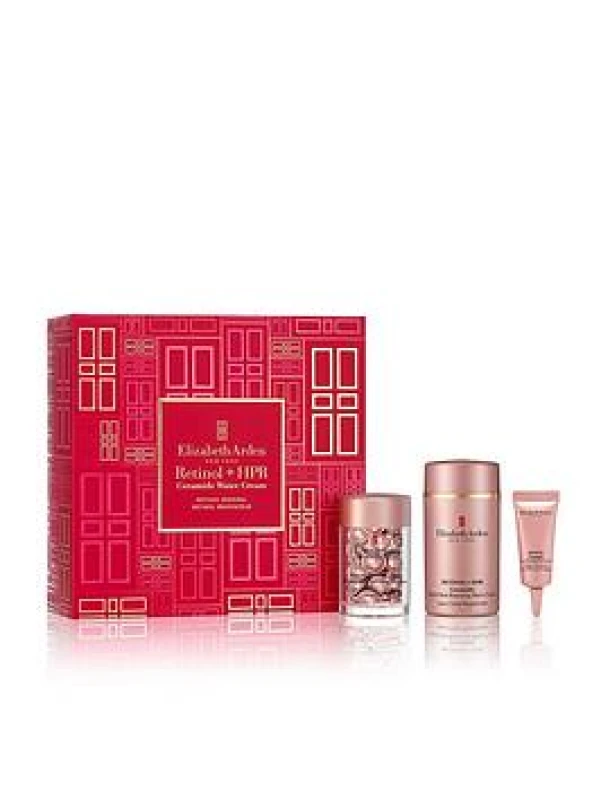 Image of Elizabeth Arden Retinol Renewal Retinol + HPR Ceramide Water Cream 3 Piece Gift Set (Worth £144)