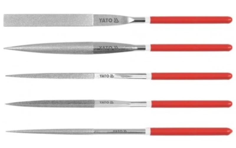 Image of YATO YT-6156 File Set Number of tools: 5, Length: 180mm, Width: 5mm File Set (6972)
