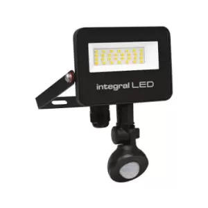 Image of Integral Super Slim 2 Floodlight IP67 2000LM 20W 4000K PIR 120° Non Dimmable 100LM/W Black