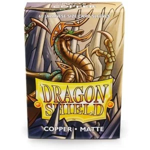 Image of Dragon Shield Matte Copper Japanese Size Card Sleeves - 60 Sleeves