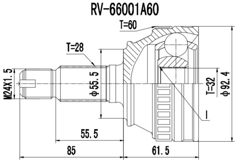Image of PROCARO 77-RV-200 CV Joint Joint Kit,drive shaft (5)