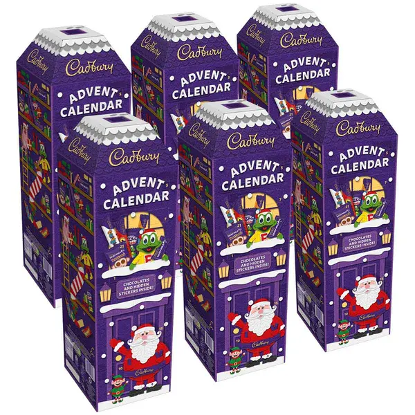 Image of Cadbury Gifts Direct Cadbury 3D Chocolate Advent Calendar 308g (Box of 6) 4258431O