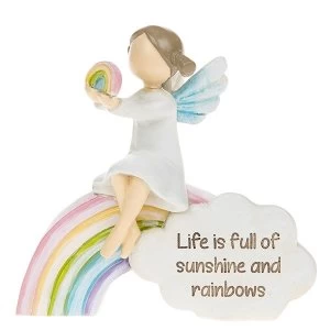 Image of Rainbow Angels Sunshine Rainbows Ornament