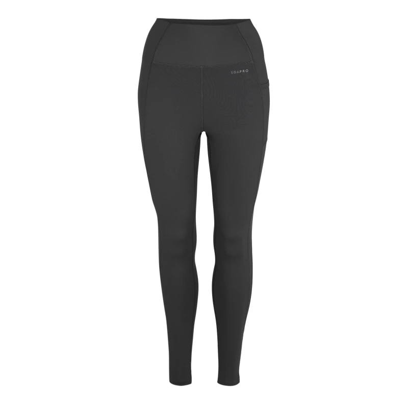 Image of USA Pro USAPro Core High Rise Leggings Womens Charcoal female 6 (34)