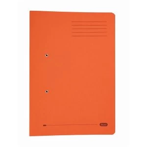 Image of Elba StrongLine Foolscap Spring Pocket File 320gsm 36mm Orange Pack of 25