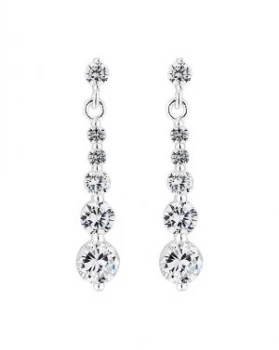 Image of Simply Silver Graduated Drop Earring