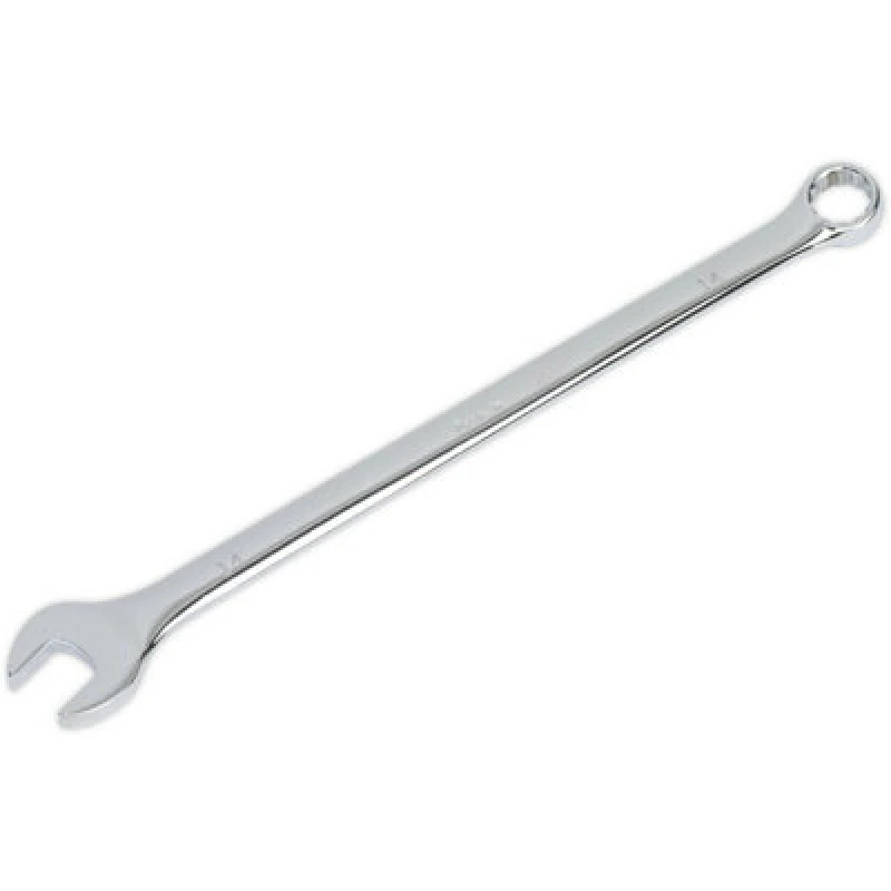 Image of Loops 14mm x 261mm Extra Long Combination Spanner - Chrome Vanadium Steel Nut Wrench Metallics