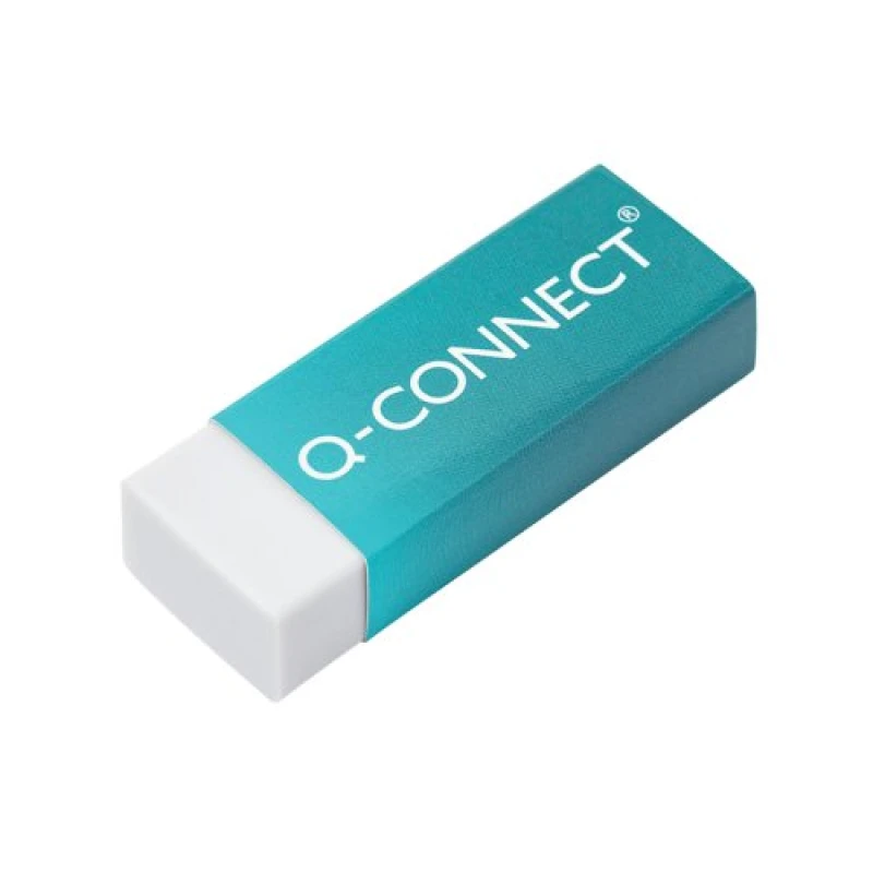 Image of Q - Connect Plastic Eraser White (Pack of 20) KF00236