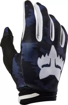 Image of FOX 180 Nuklr Motocross Gloves, blue Size M blue, Size M