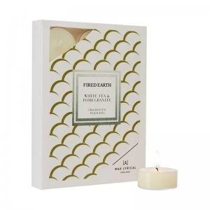 Image of Fired Earth White Tea and Pomegranate Tealights