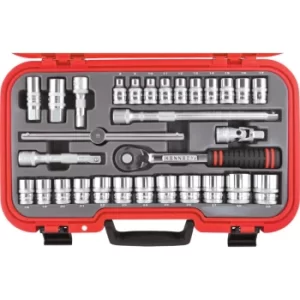 Image of Metric Socket Set, 1/2" Square Drive, 30 Piece Set