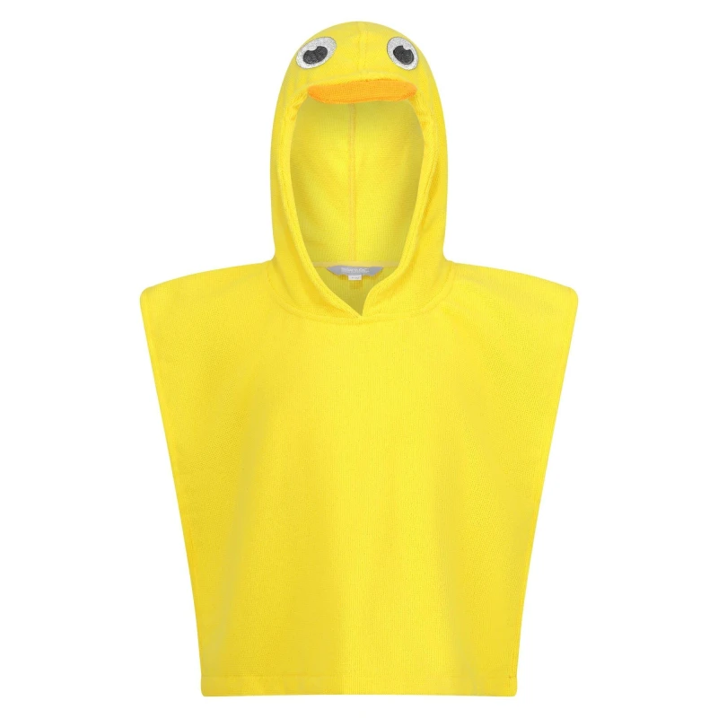 Image of Regatta Animal Character Towel Robe Yellow