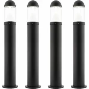 Image of Loops - 4 pack Outdoor Bollard Post Light - 20W cct LED Module - Textured Black Finish