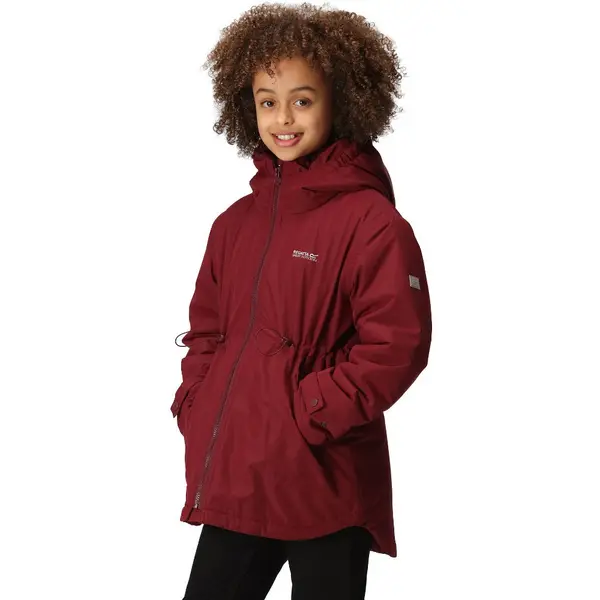 Image of Regatta Girls Violane Waterproof Breathable Parka Jacket 15-16 Years Burgundy RKP264G-173-15