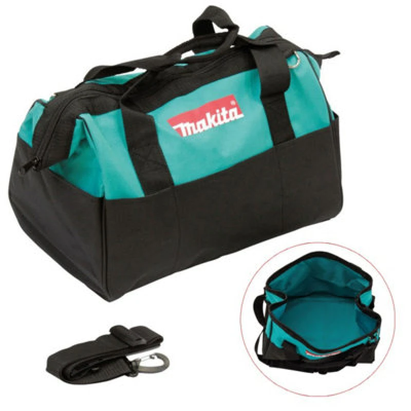 Image of Makita 10" 25Cm Open Mouth Lxt Toolbag Tool Bag Holdall Blue + Shoulder Strap
