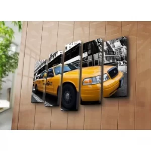 Image of 5PAT-18 Multicolor Decorative Canvas Painting (5 Pieces)