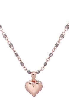 Image of Ted Baker Saraah Sparkle Heart Enamel Chain Pendant TBJ2729-24-138