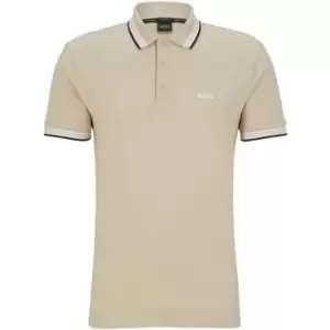 Image of BOSS Paddy Polo Shirt - Beige