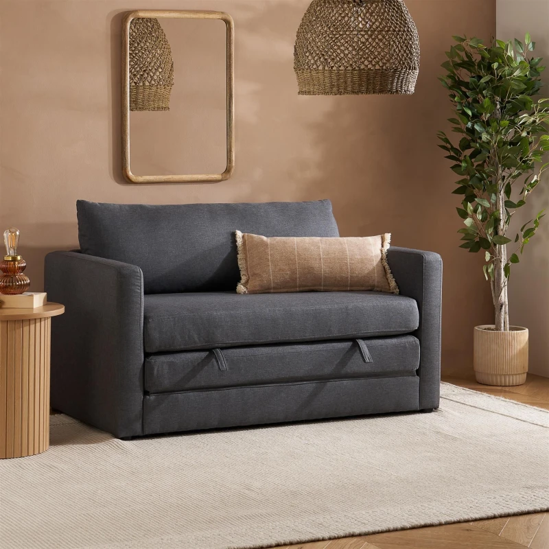 Image of Birlea Eli Grey Fabric Sofa Bed